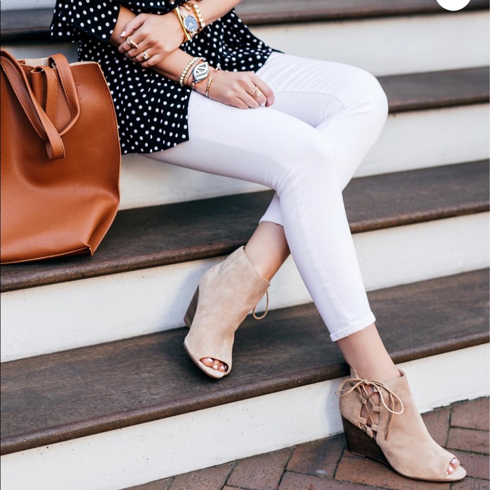 Sole Society suede open toe booties - Picture 1 of 5